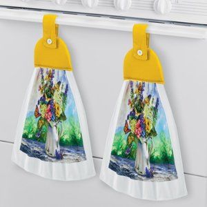 Butterfly Blossoms Arrangement Kitchen Towels - Set of 2